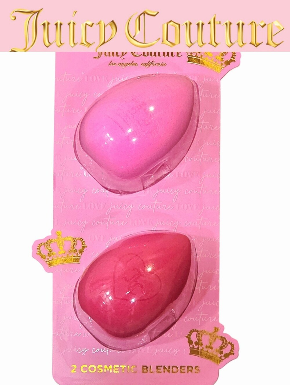 Juicy Couture Crown & JC Heart Logo Cosmetic Blenders